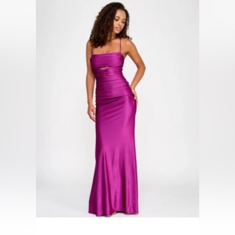 City Studio Vibrant Purple Maxi Dress